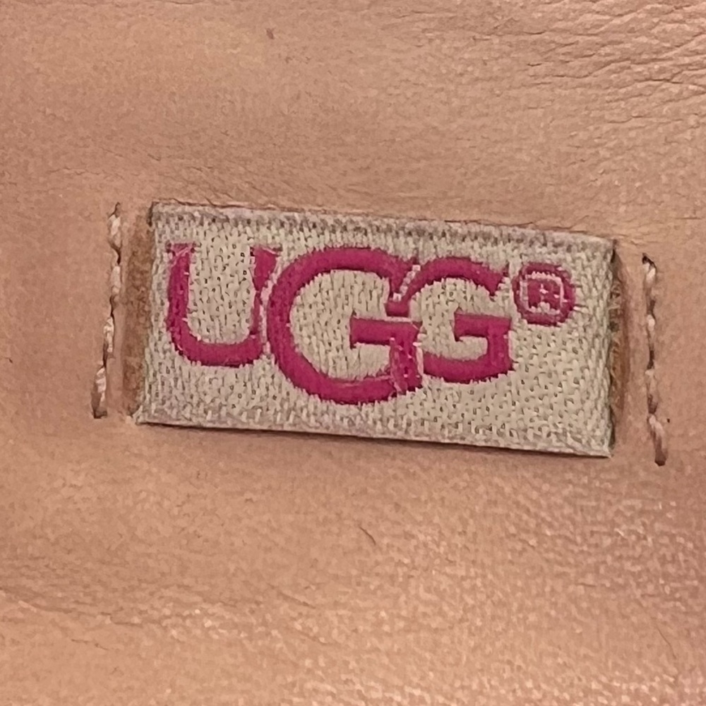 UGG Pink Lucy Espadrille Bow Tie Ankle Strap Jute Wedge Sandals Size 8.5 Women’s - Picture 2 of 9